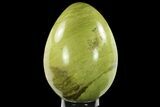 Polished Green Opal Egg - Madagascar #134546-2